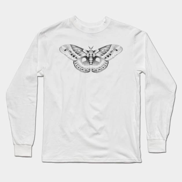 Moth Long Sleeve T-Shirt by lesleyrink